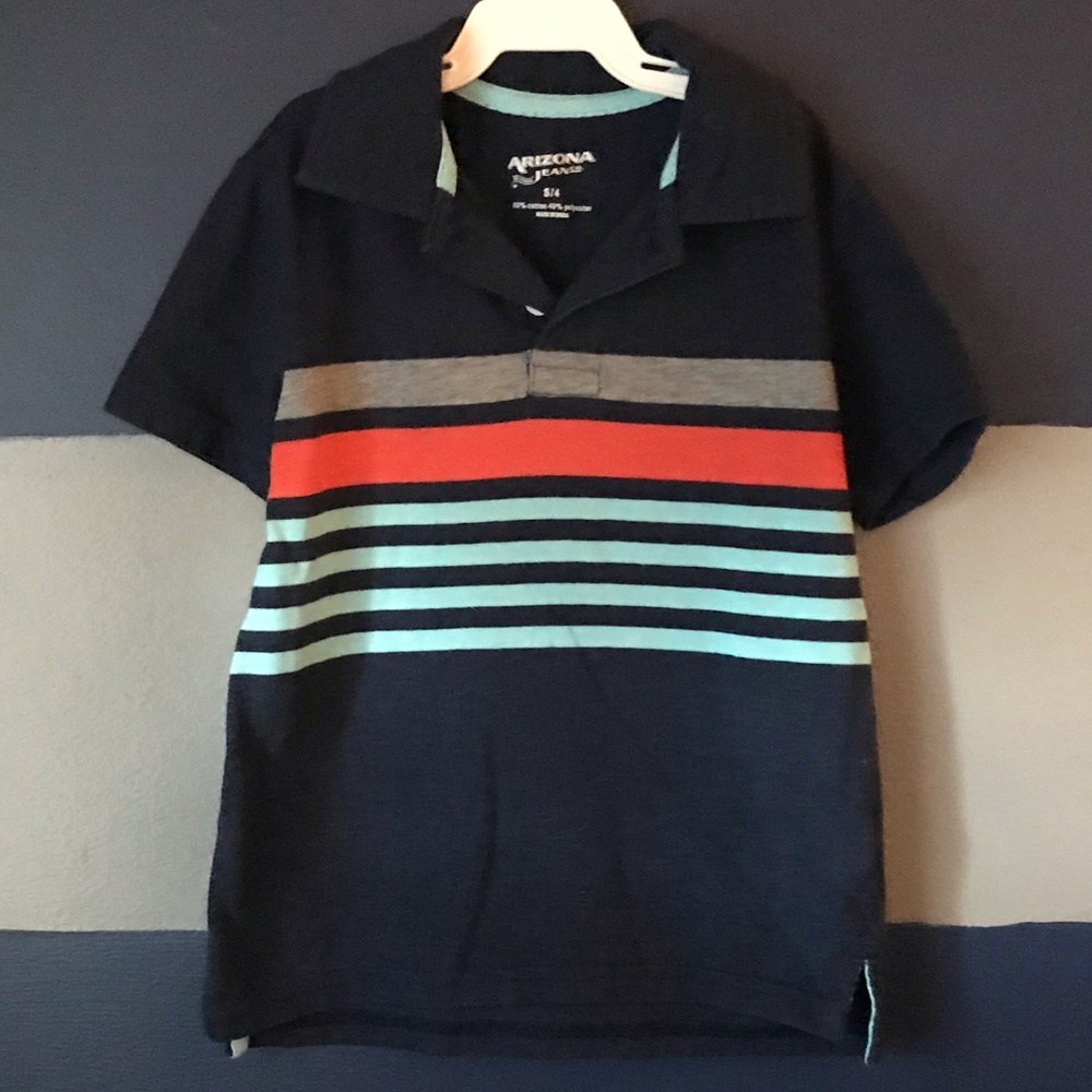 Arizon Jean Co Boys Striped Polo